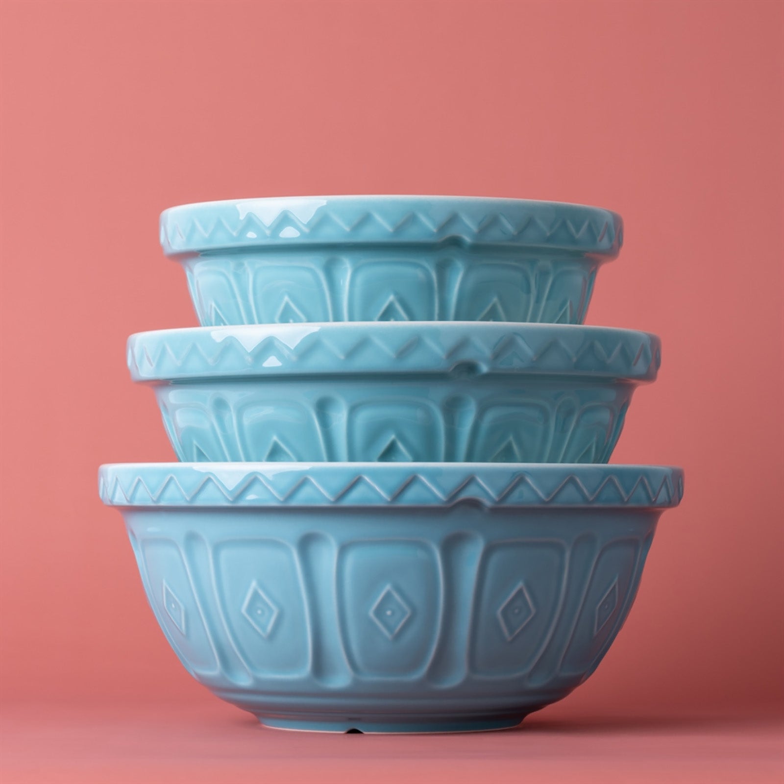 Mason Cash Color Mix Turquoise Size 24 Mixing Bowl, 2.15 Quart