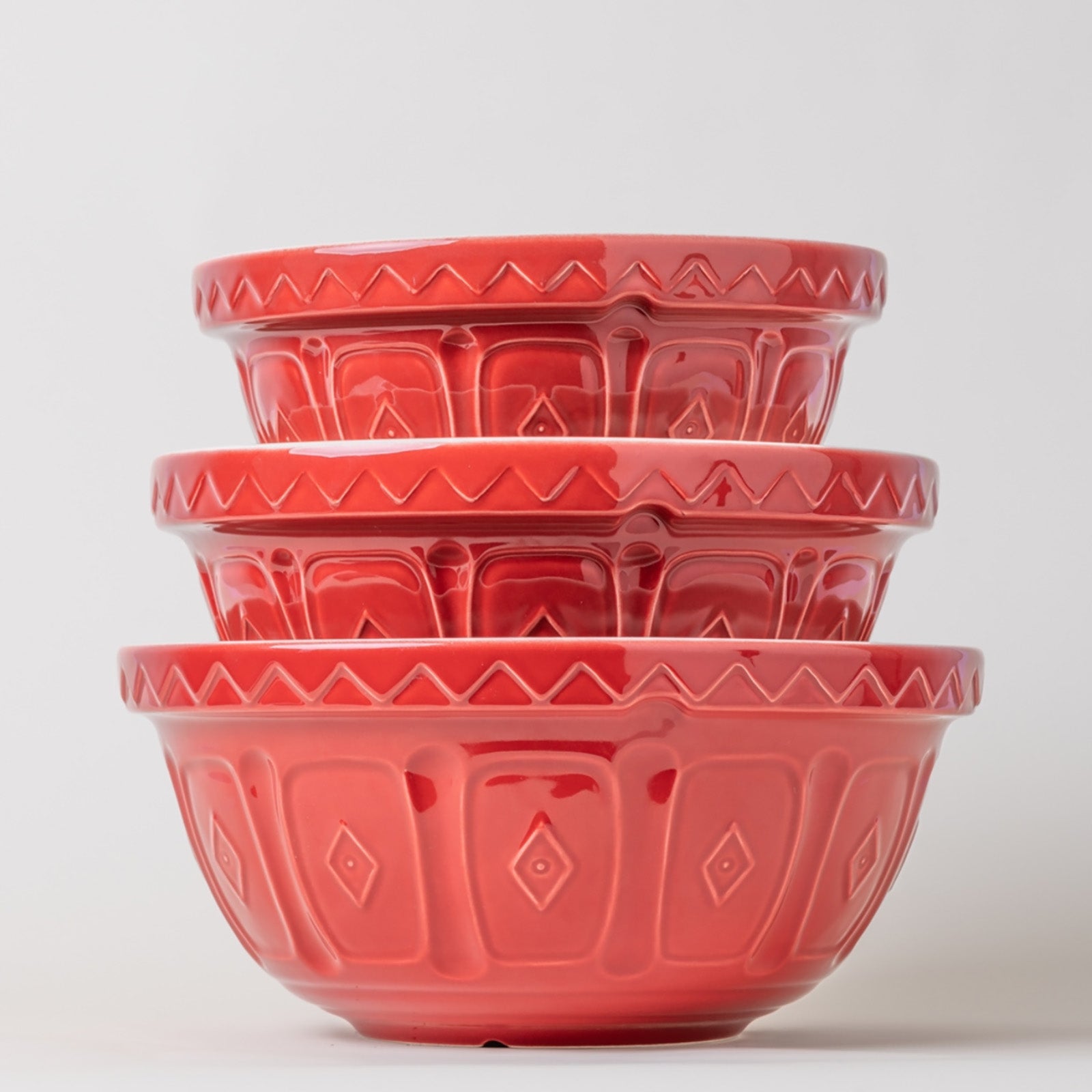 Mason Cash Color Mix Red Size 18 Mixing Bowl, 2.85 Quart
