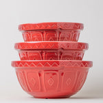 Mason Cash Color Mix Red Size 24 Mixing Bowl, 2.15 Quart