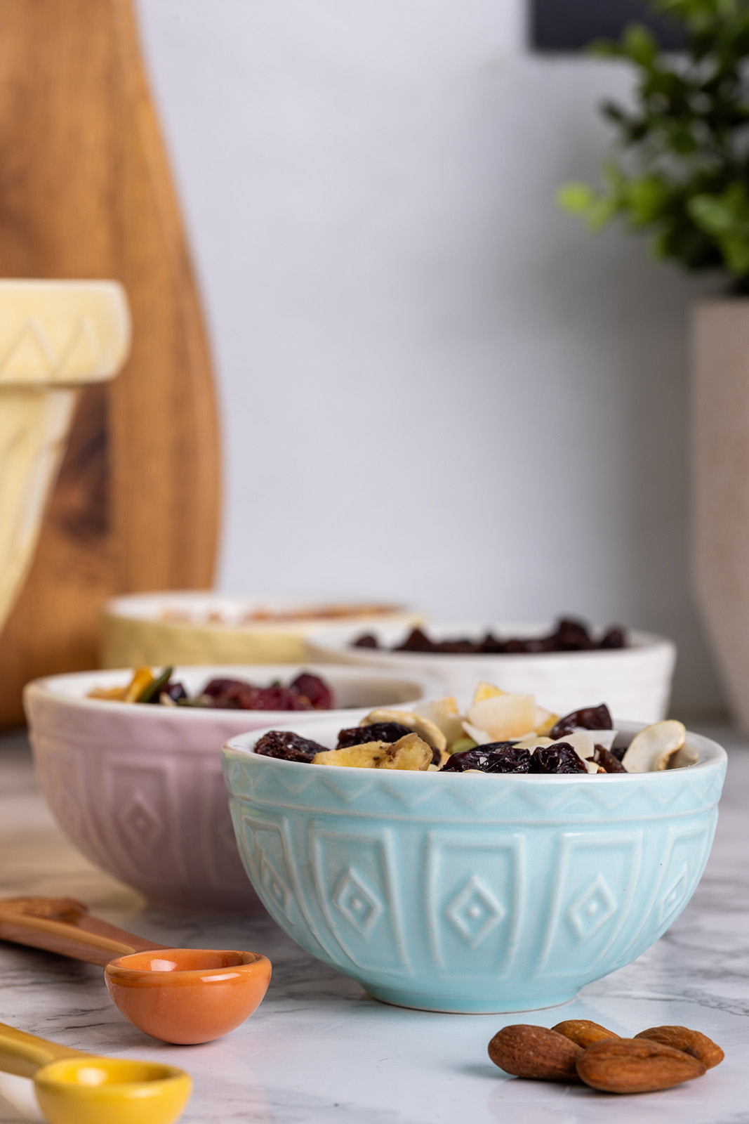 Mason Cash Color Mix Mini Prep Bowls, Pastels, Set of 4