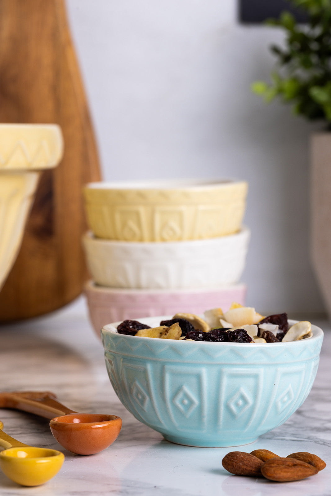 Mason Cash Color Mix Mini Prep Bowls, Pastels, Set of 4