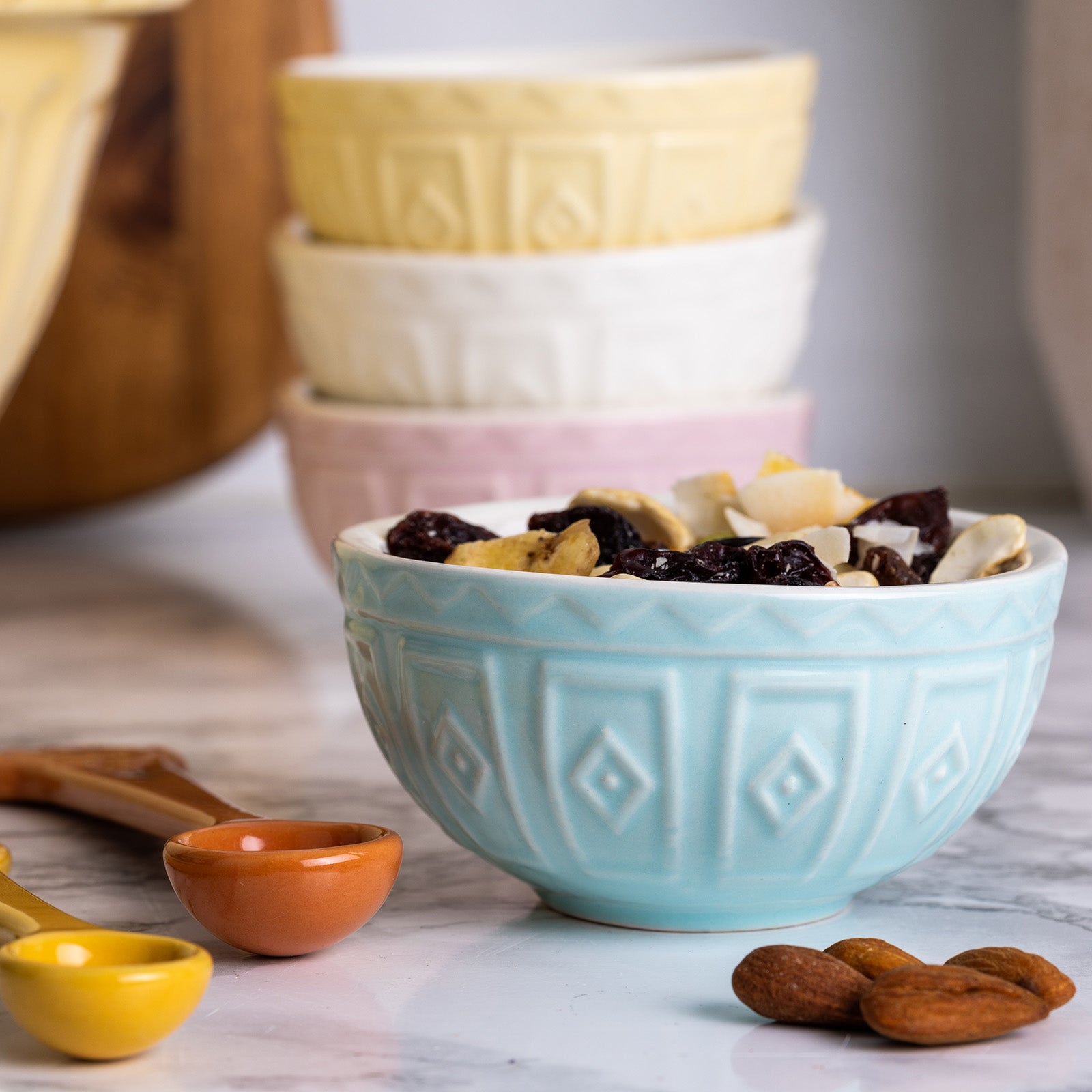 Mason Cash Color Mix Mini Prep Bowls, Pastels, Set of 4