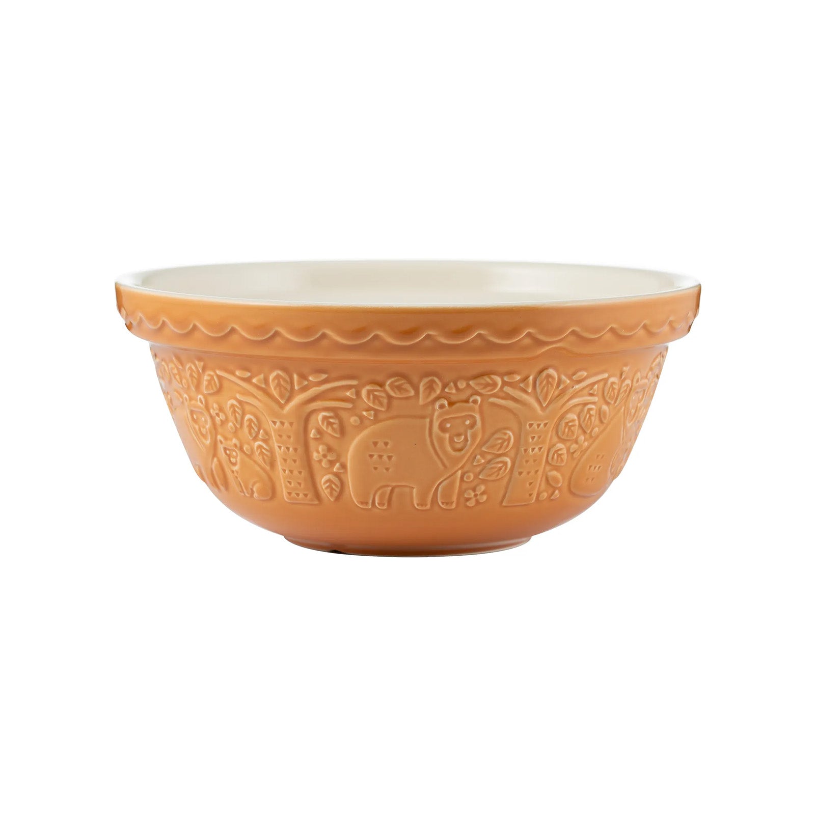 Mason Cash In The Forest Bear Size 24 Mixing Bowl, Ochre, 2.15 Quart