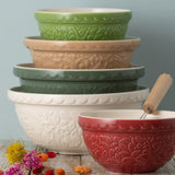 Mason Cash In The Forest Owl Size 18 Mixing Bowl, Dark Green, 2.85 Quart
