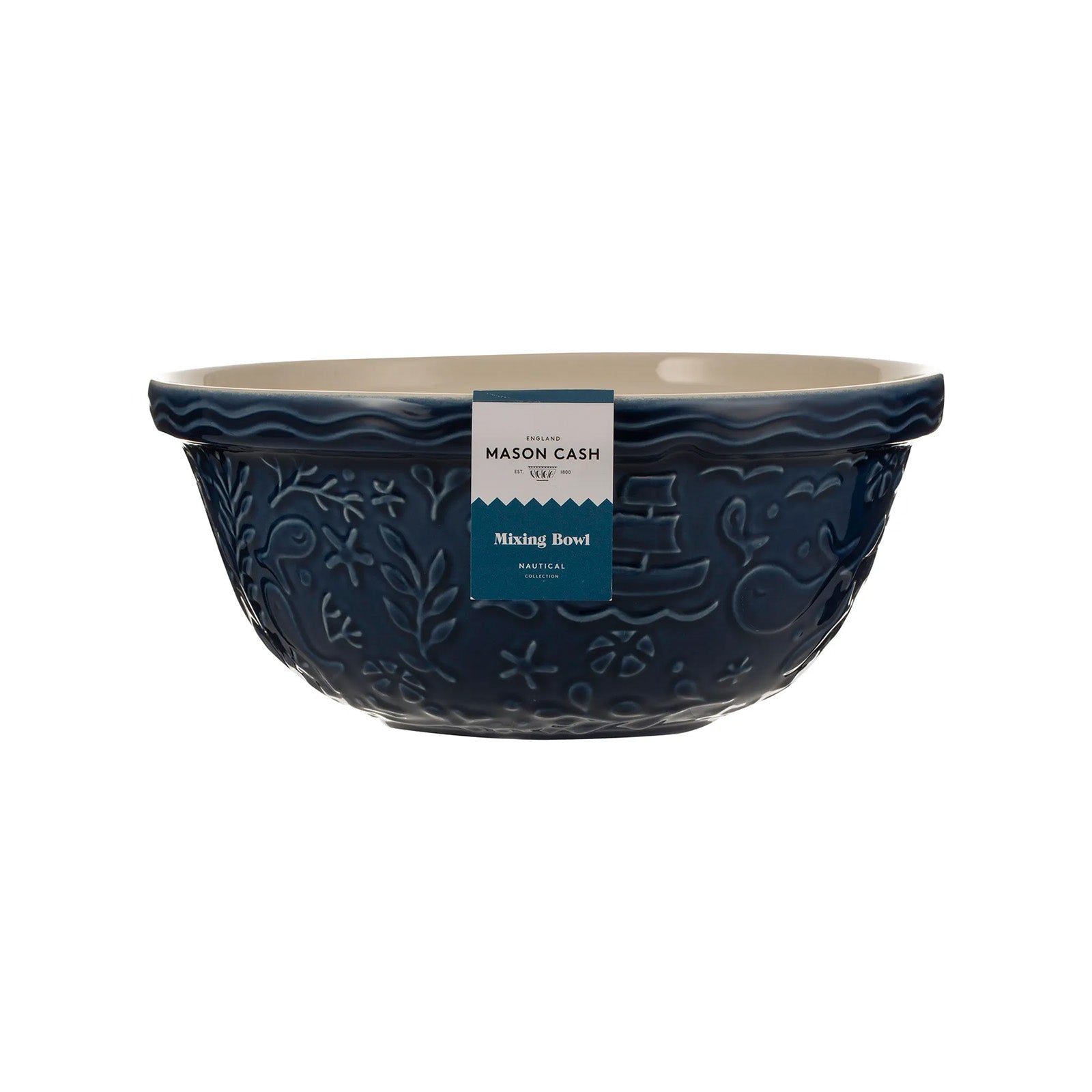 Mason Cash Nautical Collection Boat Size 12 Mixing Bowl, 4.25 Quart