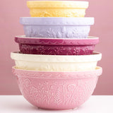 Mason Cash In The Meadow Rose Size 12 Mixing Bowl, 4.25 Quart, Pink