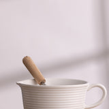 Mason Cash Rustic Charm Batter Bowl, Stoneware Mixing Bowl with Handle & Pour Spout