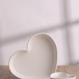 Mason Cash Rustic Charm Heart Oven Dish, 11" Stoneware Baking Dish with Embossed Design