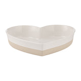Mason Cash Rustic Charm Heart Oven Dish, 11" Stoneware Baking Dish with Embossed Design