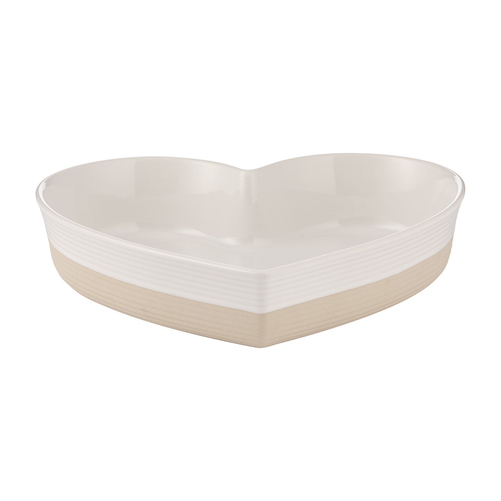 Mason Cash Rustic Charm Heart Oven Dish, 11" Stoneware Baking Dish with Embossed Design