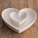 Mason Cash Rustic Charm Heart Baking Dish, 5.5" 375ml Mini Stoneware Oven Dish