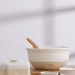 Mason Cash Rustic Charm Butter Dish, Covered Stoneware Butter Keeper