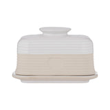 Mason Cash Rustic Charm Butter Dish, Covered Stoneware Butter Keeper