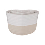 Mason Cash Rustic Charm Measuring Cups, Set of 3 Stoneware Cups (1 Cup to ¼ Cup)