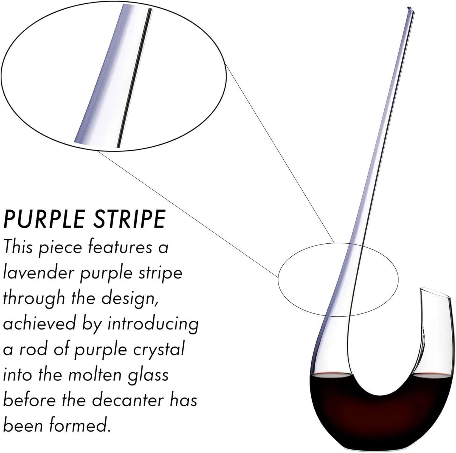 Riedel Swan Decanter, Handmade Crystal Wine Decanter
