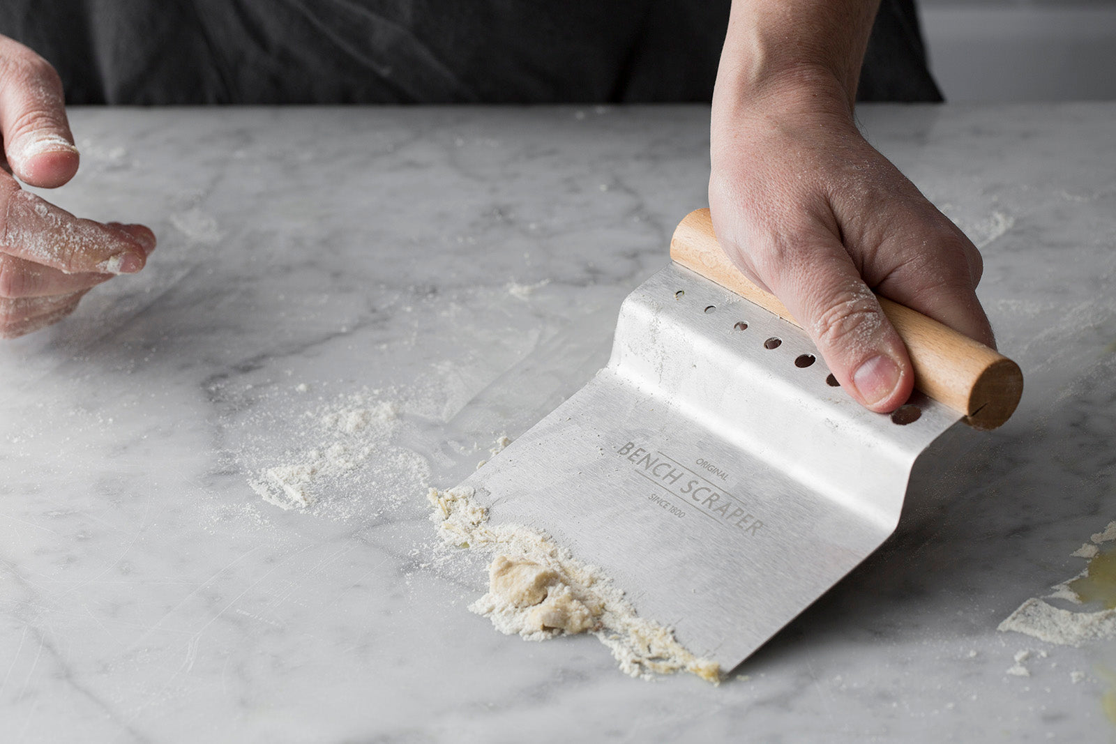 Mason Cash Innovative Kitchen Bench Scraper, 4-in-1 Dough Cutter with Herb Stripper