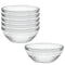 Duralex Made In France Lys Stackable Glass Bowl, Set of 6, 6-Quart, 12.25-Inch
