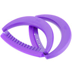 Kuhn Rikon 2-Piece Crinkle Mezzaluna Knife Set, Purple