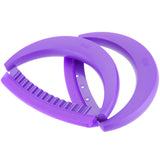 Kuhn Rikon 2-Piece Crinkle Mezzaluna Knife Set, Purple