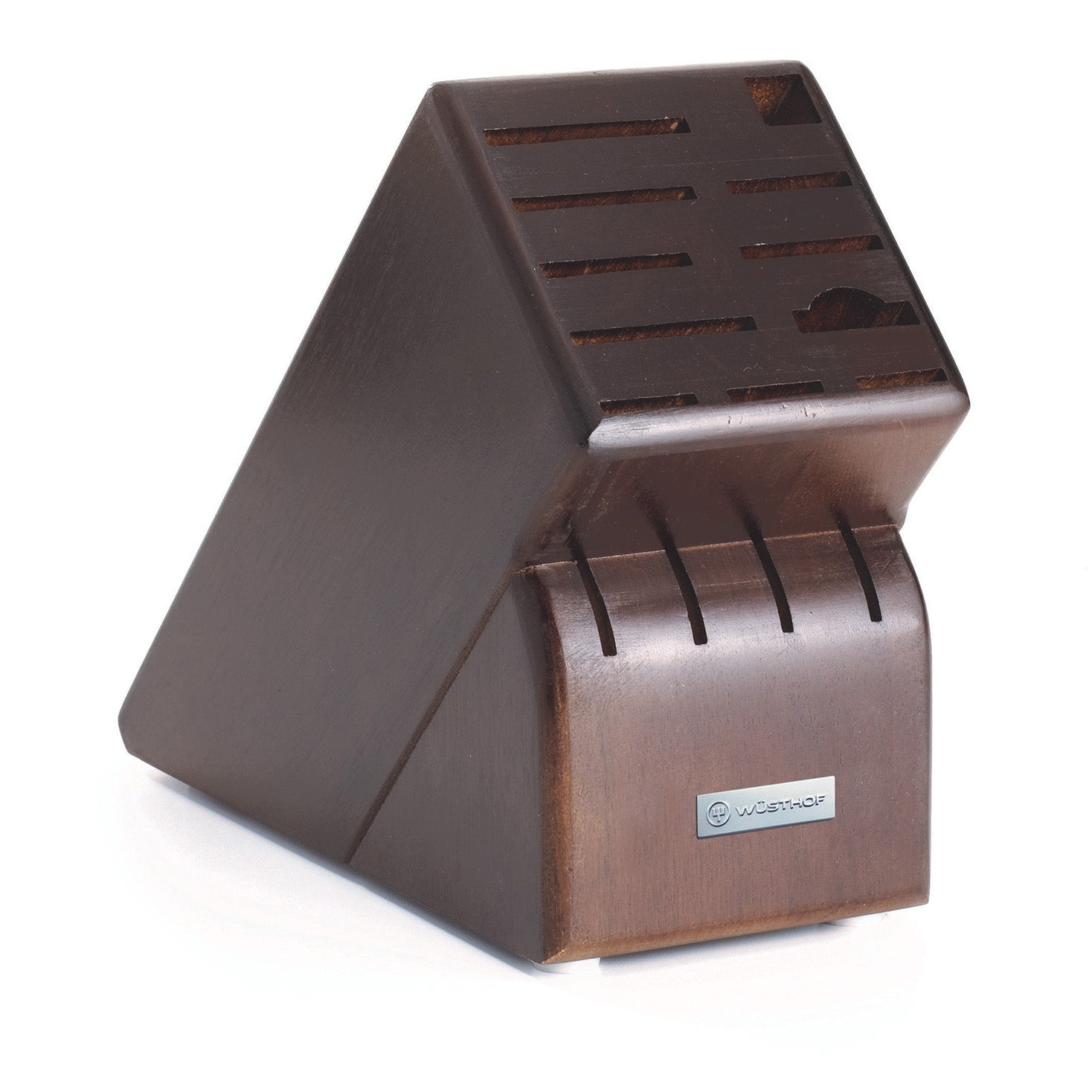 Wusthof 15-Slot Knife Storage Block, Walnut