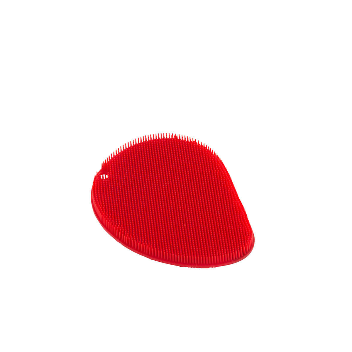 Kuhn Rikon Stay Clean Silicone Scrubber Sponge, Fin Shape, Red