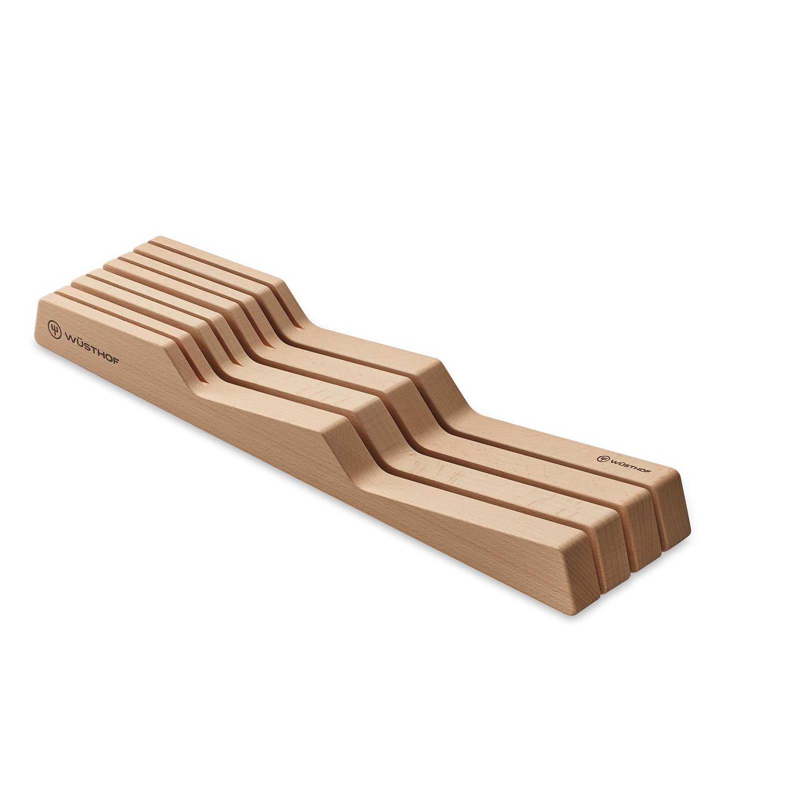 Wusthof 7-Slot In-Drawer Knife Storage Tray Block, Beechwood