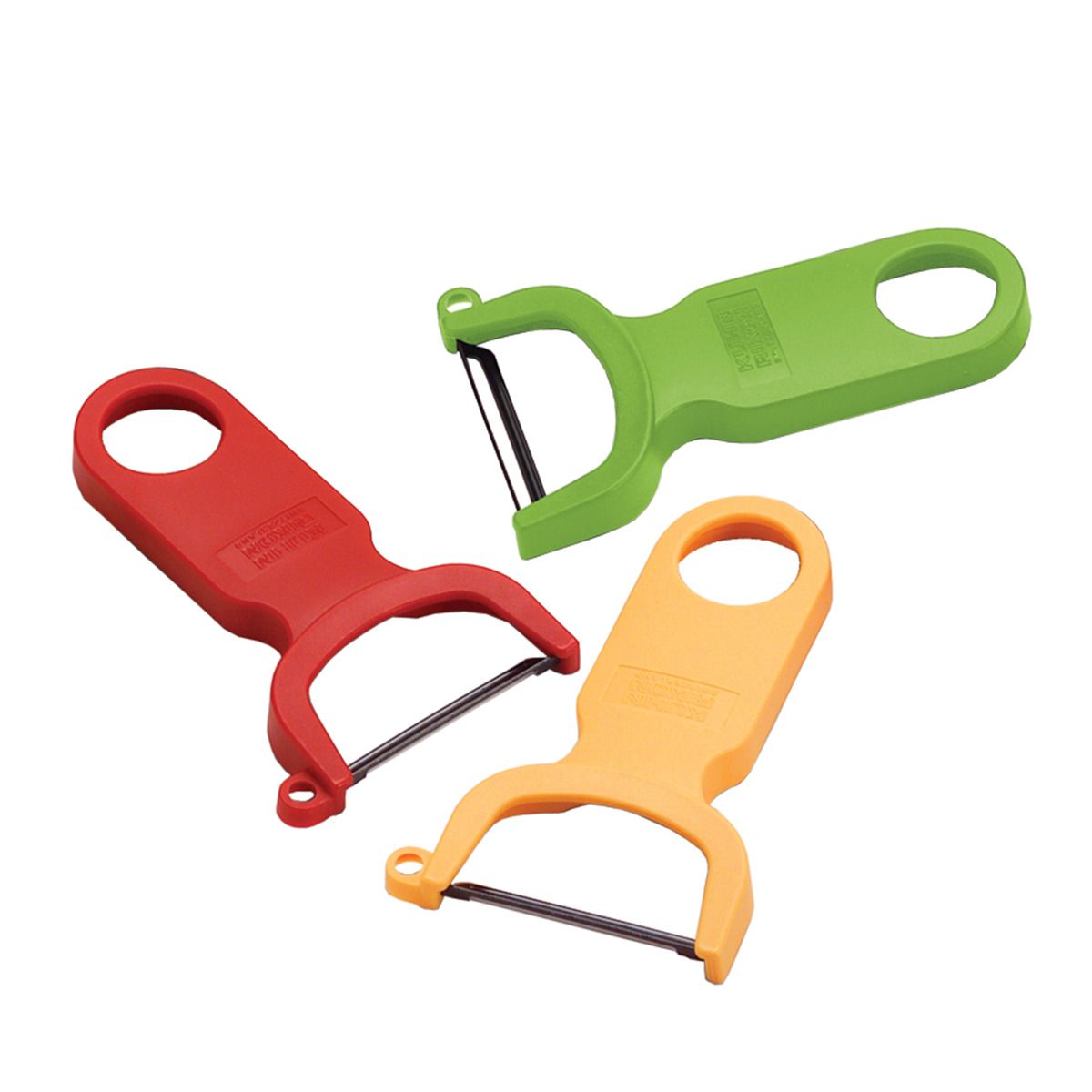 Kuhn Rikon Original Swiss Peeler 3 Piece Set, Red/Green/Yellow