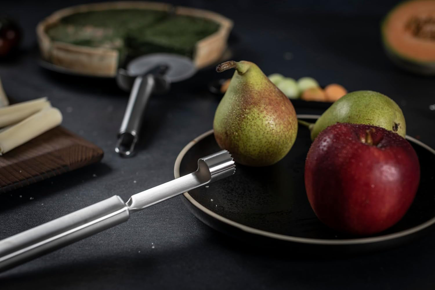 Kuhn Rikon Essential Apple Corer, Stainless Steel Handle and Blade