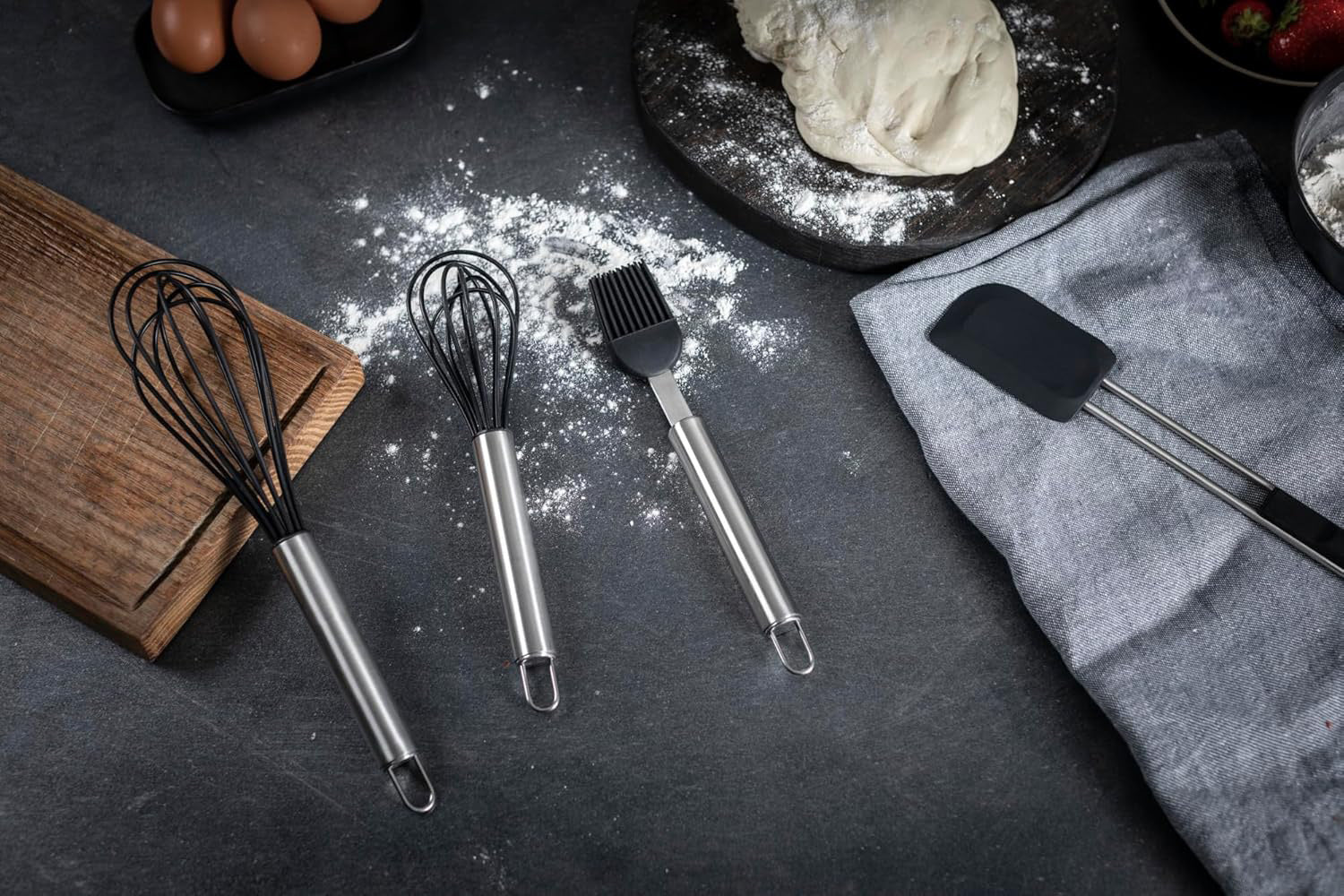 Kuhn Rikon Silicone Essential Balloon Whisk Small, 9.5-Inch