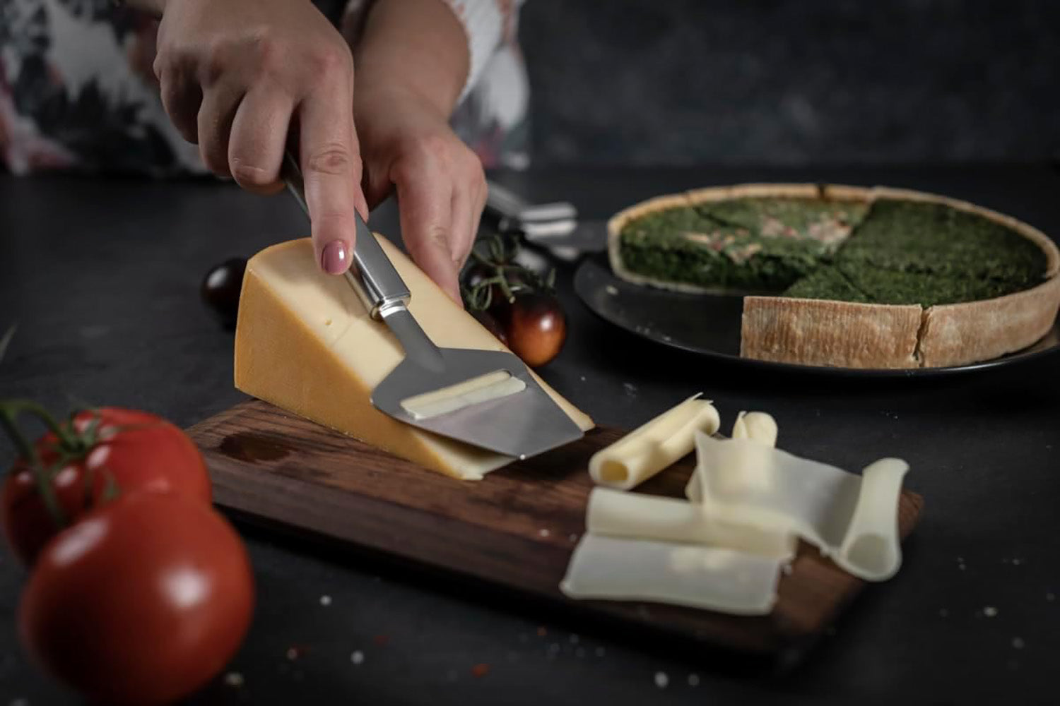 Kuhn Rikon Essential Cheese Slicer, Stainless Steel Blade for Hard & Semi-Hard Cheeses