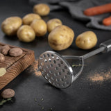 Kuhn Rikon Essential Potato Masher with Stainless Steel Mashing Plate
