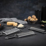 Kuhn Rikon Essential Medium Grater with Ultra-Sharp Stainless Steel Blade for Cheese, Vegetables & Fruit