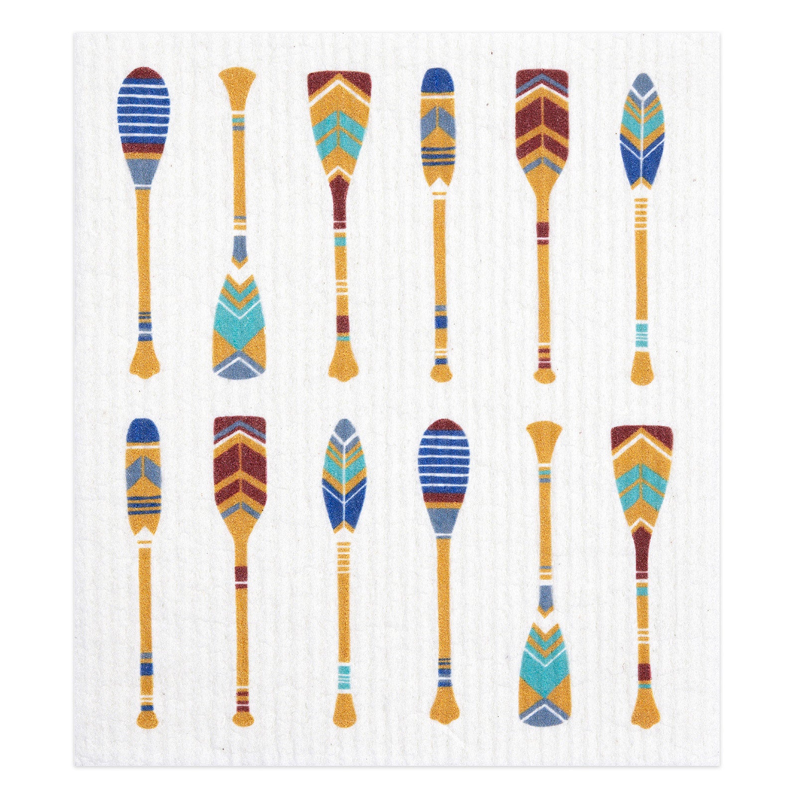 MU Kitchen Sponge Cloth, Set of 2 Dish Cloths, Oars & Paddles