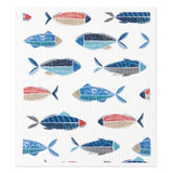 MU Kitchen Sponge Cloth, Set of 2 Dish Cloths, Fish
