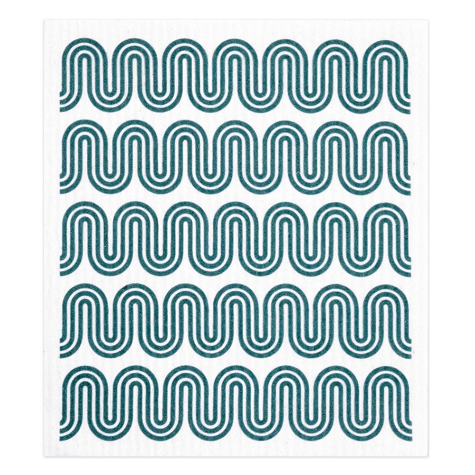 MU Kitchen Sponge Cloth, Set of 2 Dish Cloths, Wave