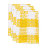 MU Kitchen Nana's Cloth Cleaning and Dish Cloth, Set of 4, Mustard