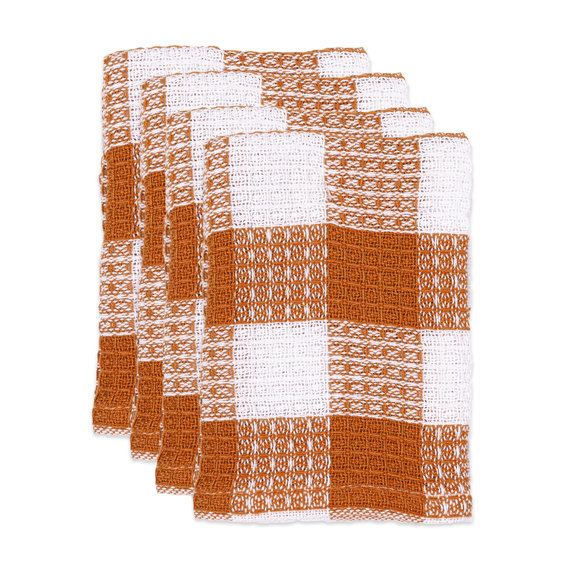 MU Kitchen Nana's Cloth Cleaning and Dish Cloth, Set of 4, Caramel