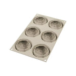 Silikomart Mini Gemma Silicone Mold, Flexible Tray Creates 6 Textured Gemstone-Shaped Desserts