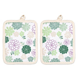 MU Kitchen Designer Potholder, Set of 2, Succulents