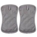MU Kitchen Silicone Potholder, Set of 2, Steel