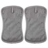 MU Kitchen Silicone Potholder, Set of 2, Steel