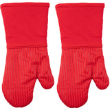 MU Kitchen Silicone Oven Mitt, Set of 2, Fire