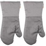 MU Kitchen Silicone Oven Mitt, Set of 2, Steel