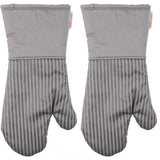 MU Kitchen Silicone Oven Mitt, Set of 2, Steel
