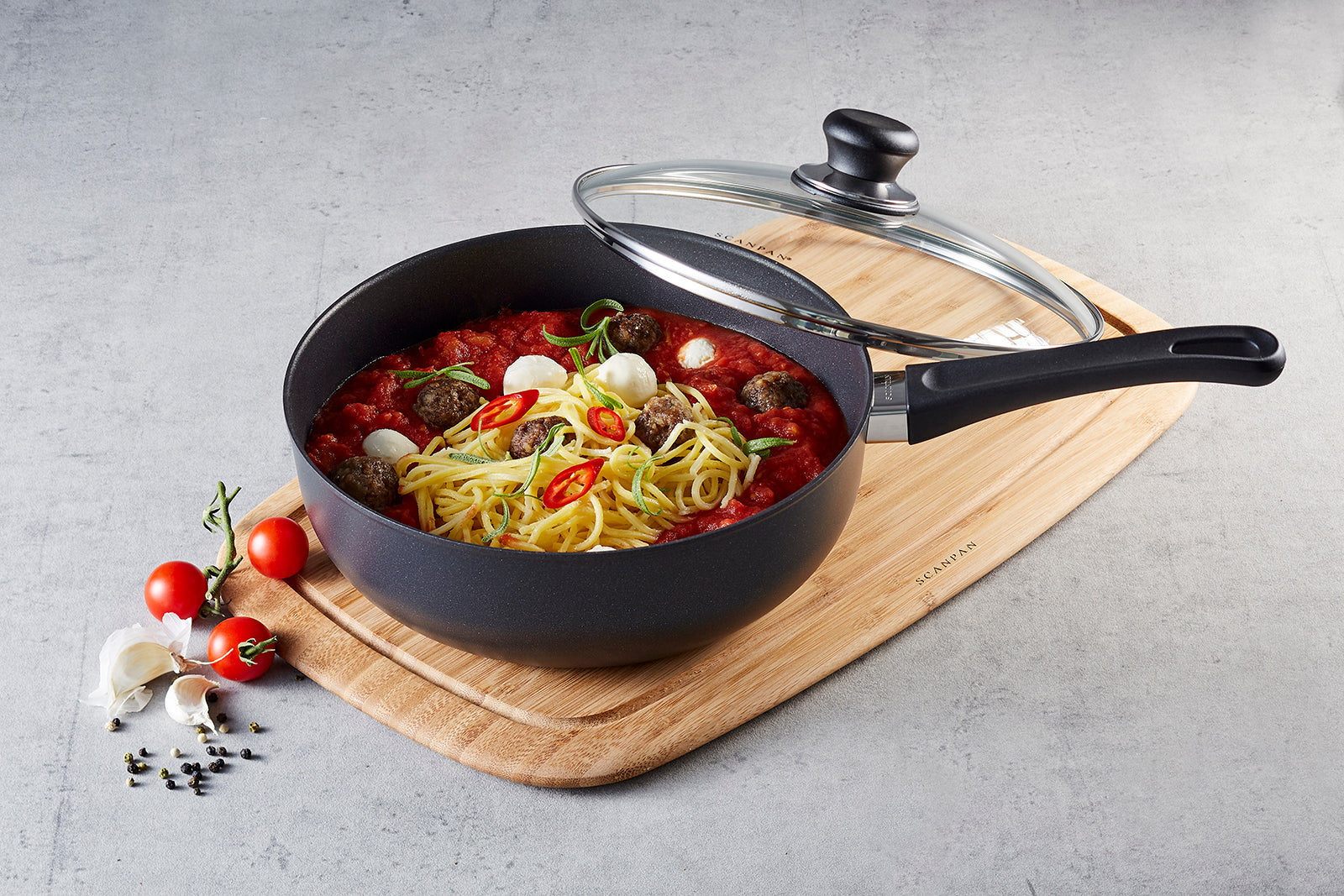 Scanpan Classic 4 Quart Deep Saute Pan With Lid, 10.25-Inch