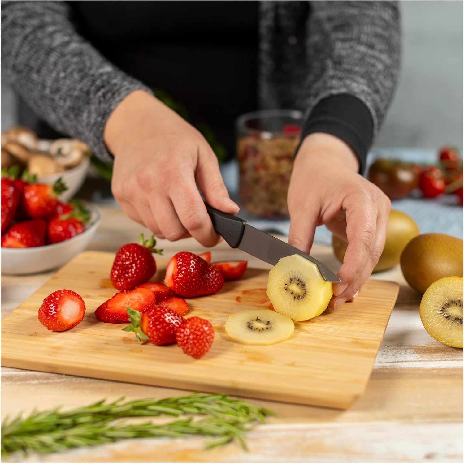 Kuhn Rikon ICED Paring Knife 3.5-Inch, Ice Hardened German Stainless Blade