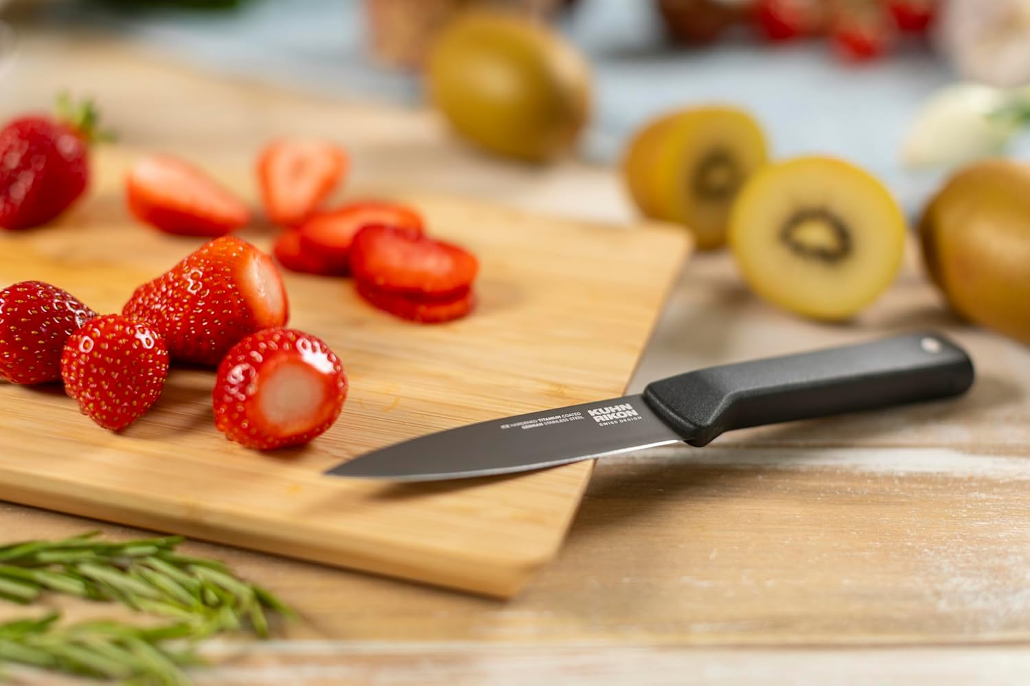 Kuhn Rikon ICED Bamboo Cutting Board, 11.4-Inch x 8.3-Inch, Small