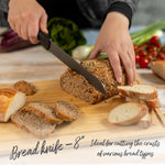Kuhn Rikon ICED 3 Piece Knife Set, Paring, Chef, Bread, Ice Hardened German Stainless Blade