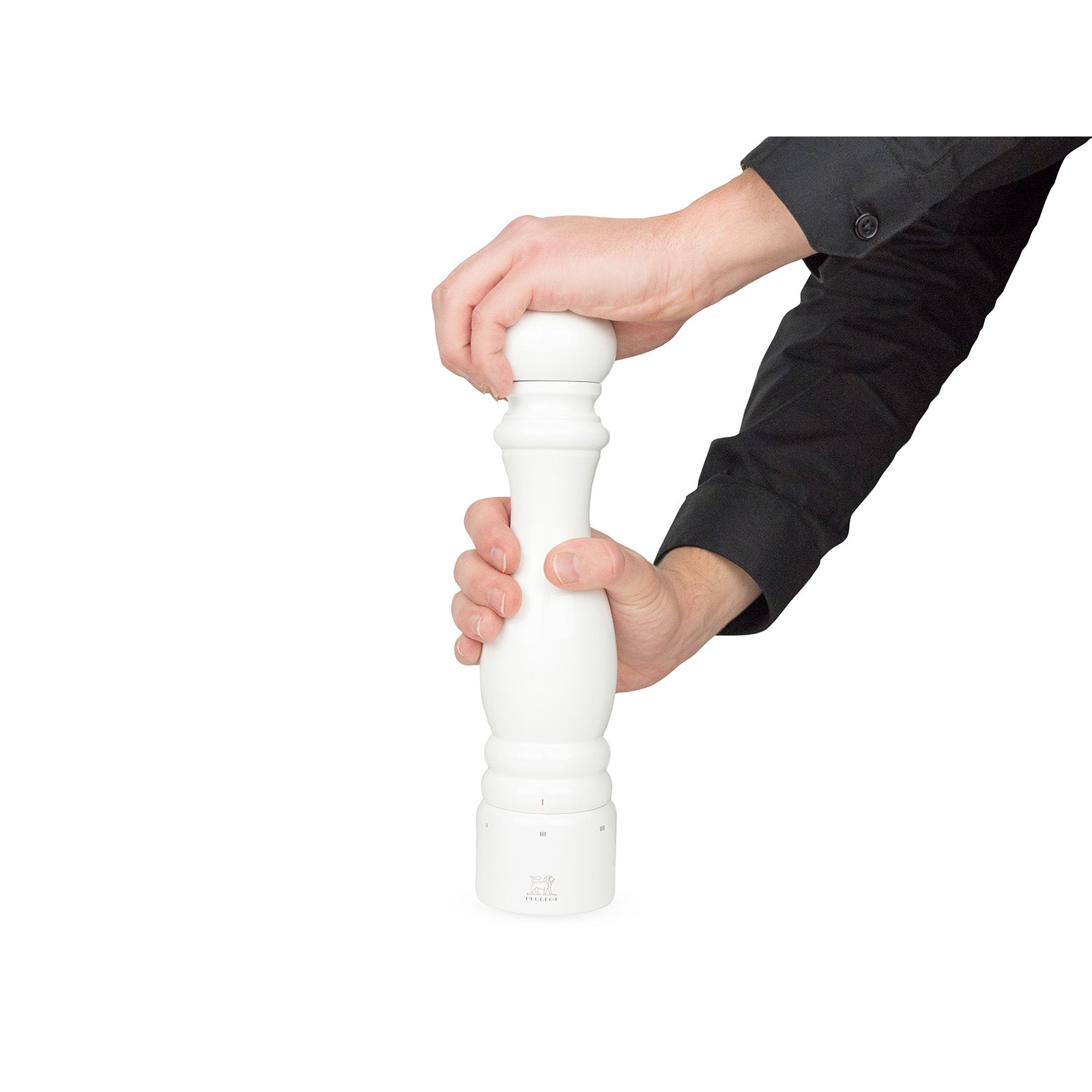 Peugeot Paris u'Select Zirlon 12 Inch White Lacquer Salt Mill