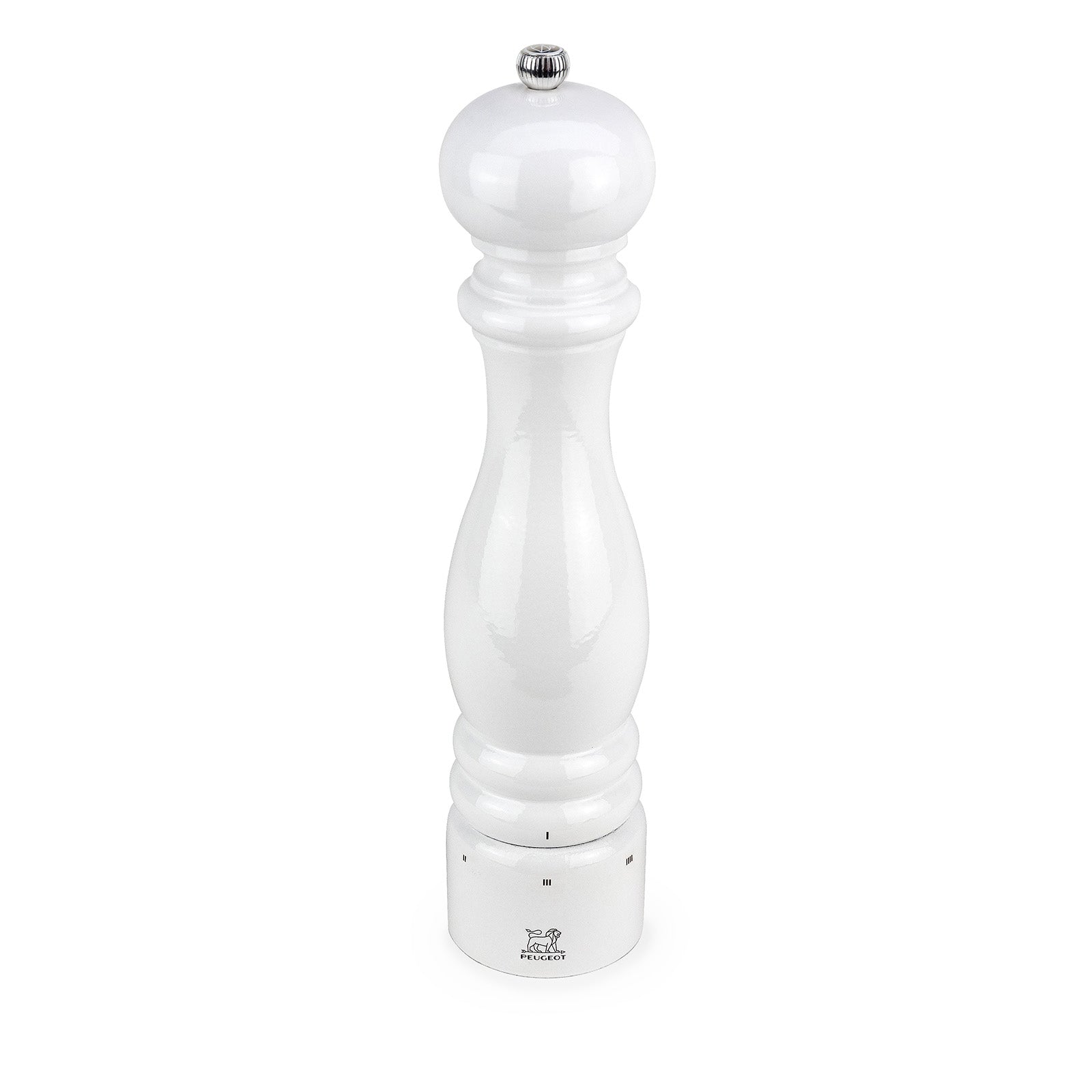 Peugeot Paris u'Select Zirlon 12 Inch White Lacquer Salt Mill